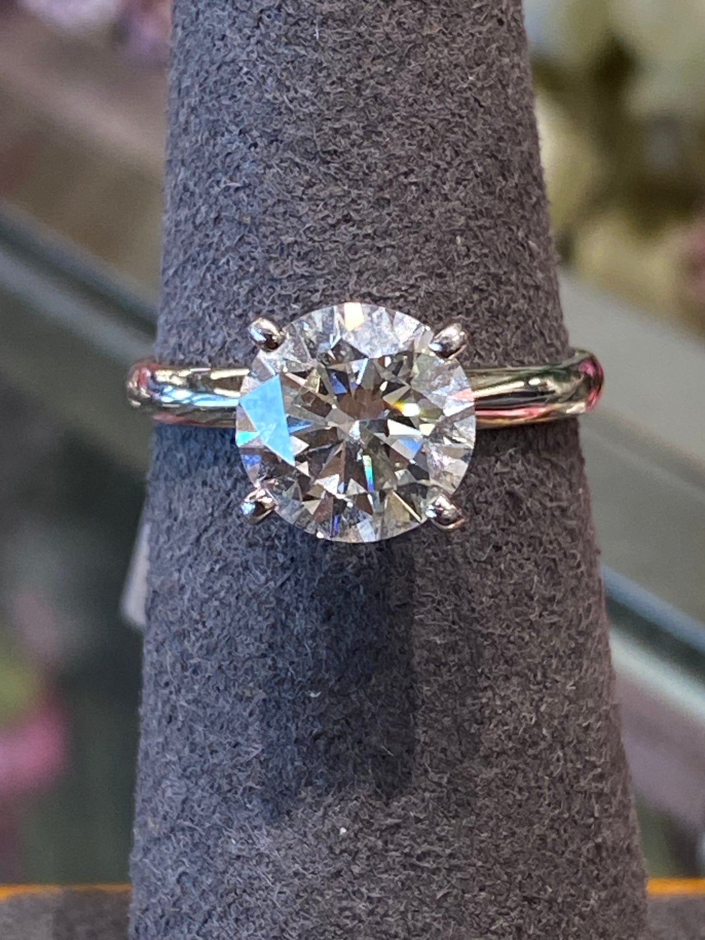 14k White Gold Lab Diamond Engagement Ring