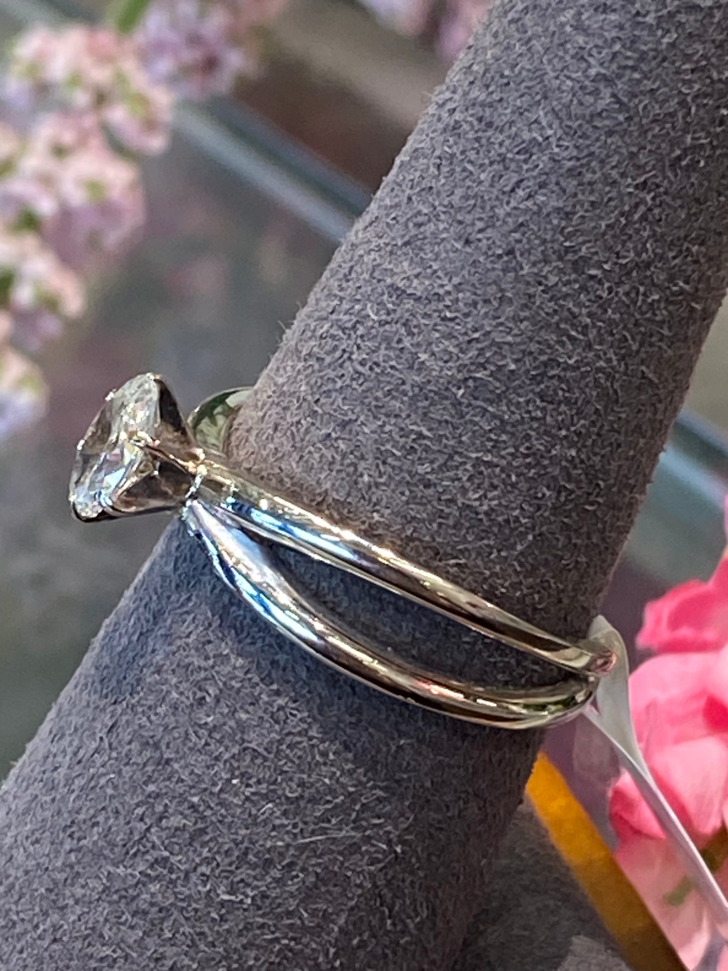 14k White Gold Diamond Engagement Ring