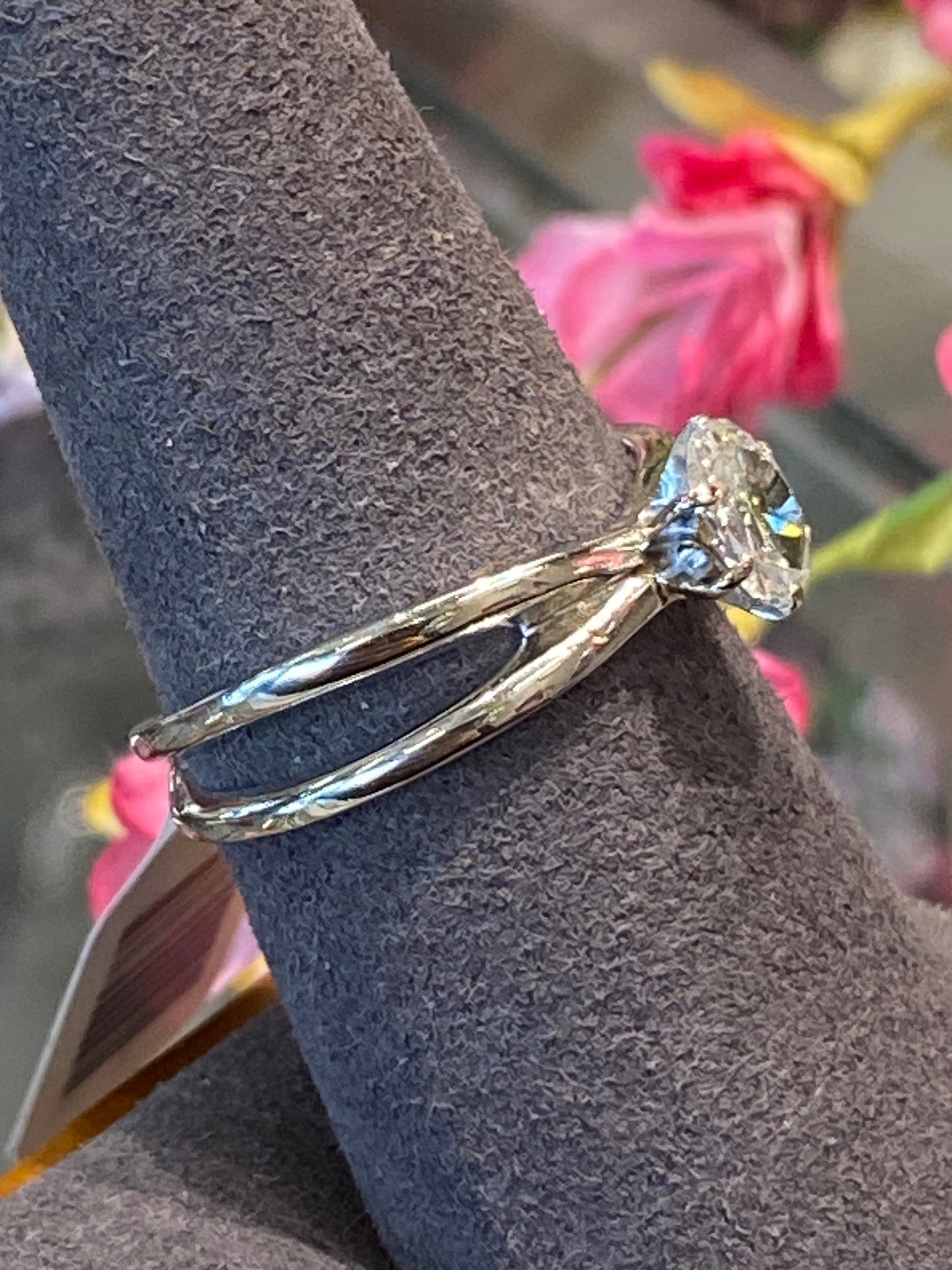 14k White Gold Diamond Engagement Ring