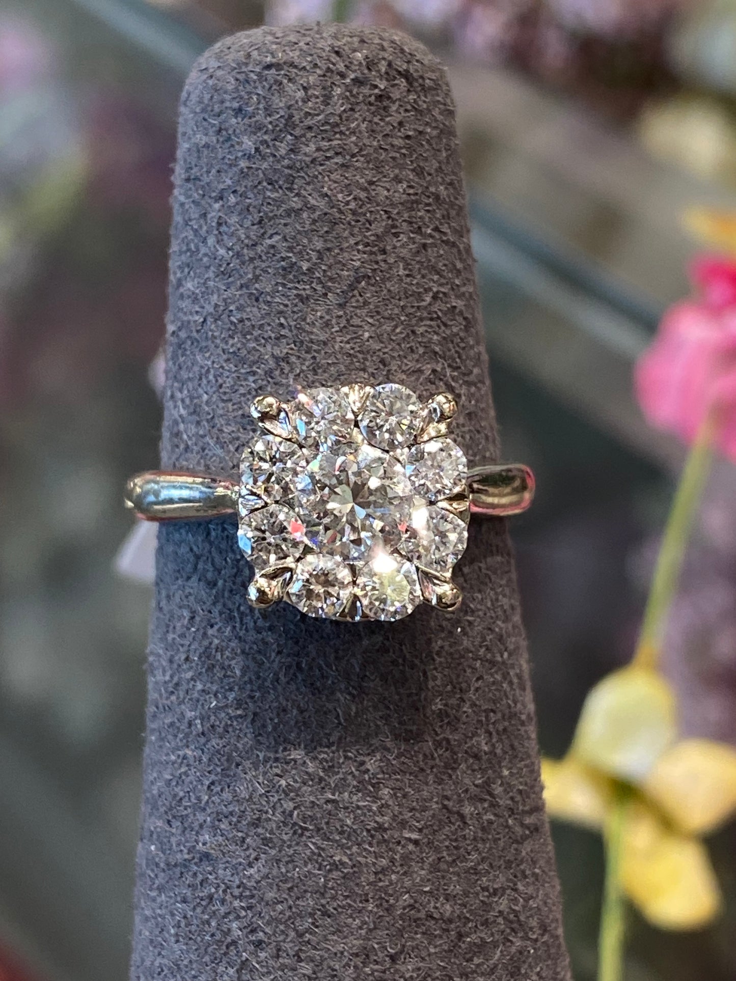 14k White Gold Diamond Ring