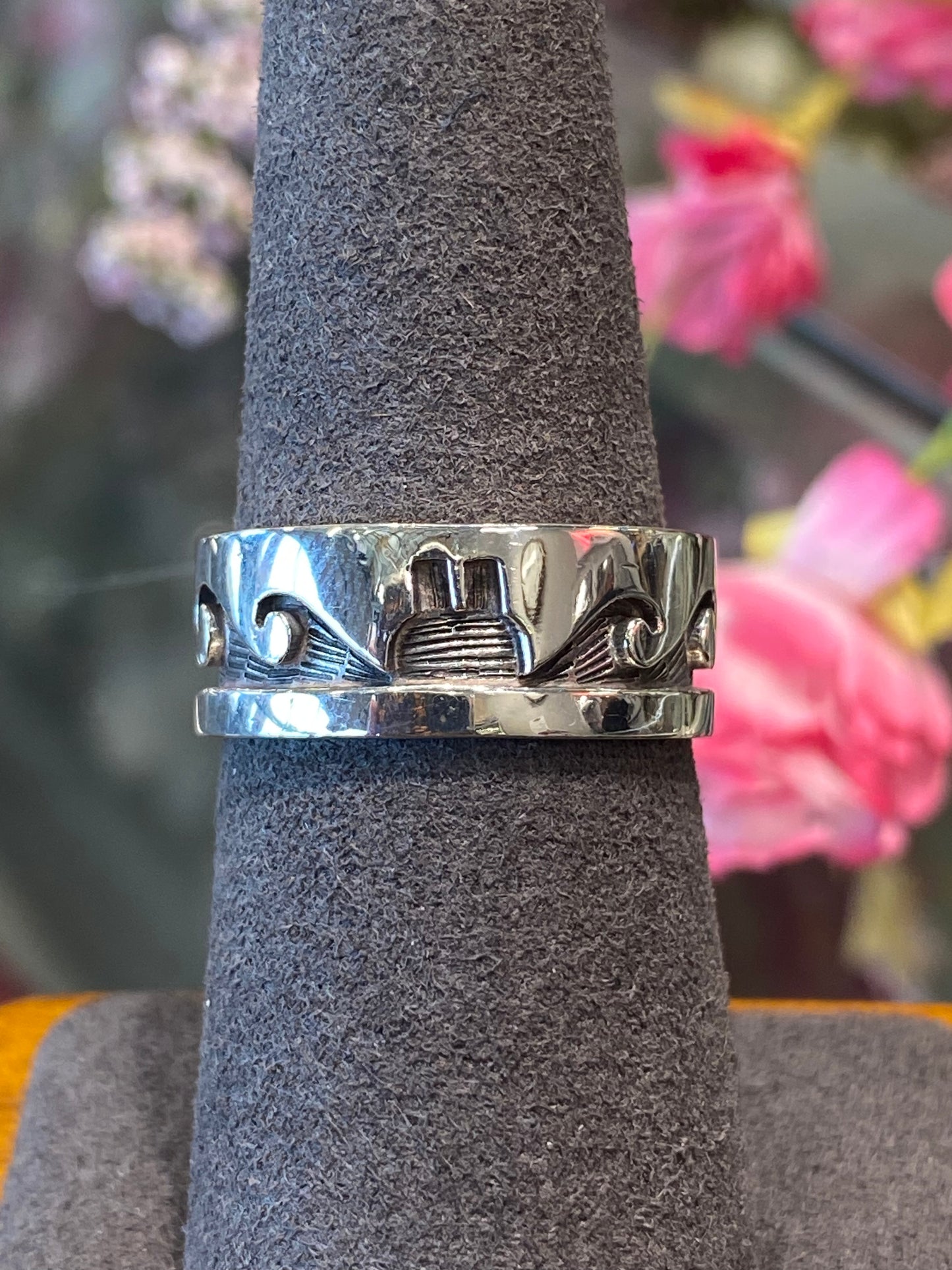 Silver Band With Design