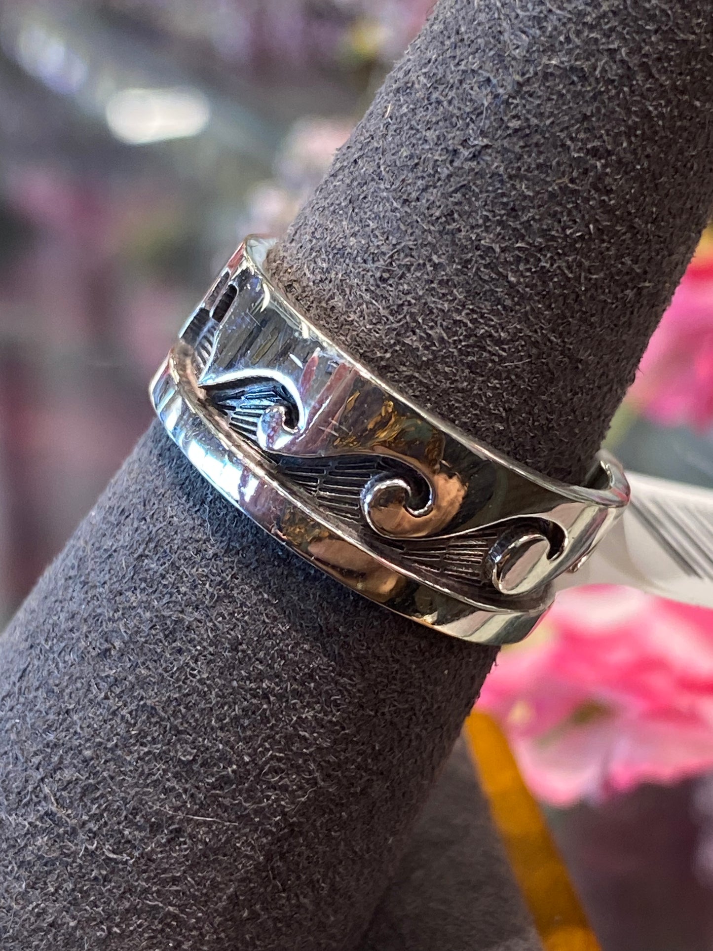 Silver Band With Design