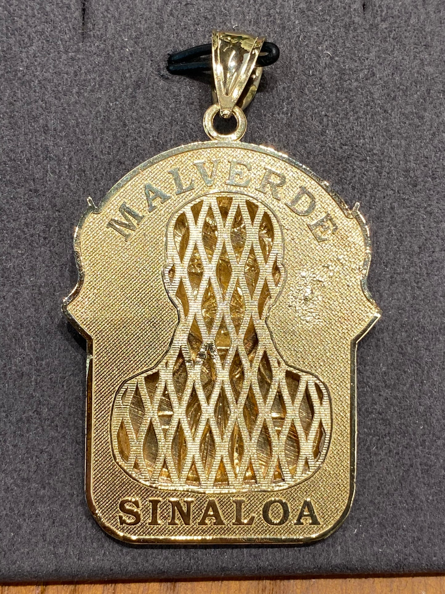 10k Yellow Gold Malverde Pendant