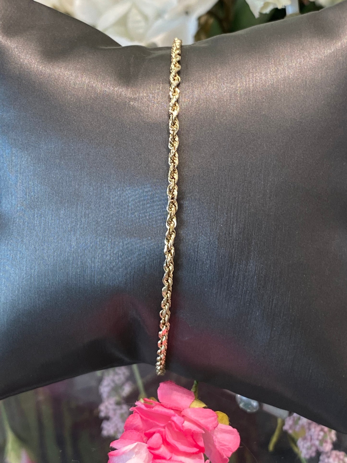 14k Yellow Gold Rope Bracelet