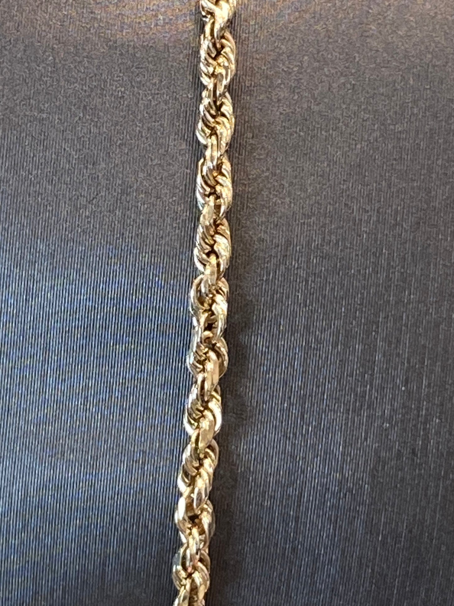 14k Yellow Gold Rope Bracelet