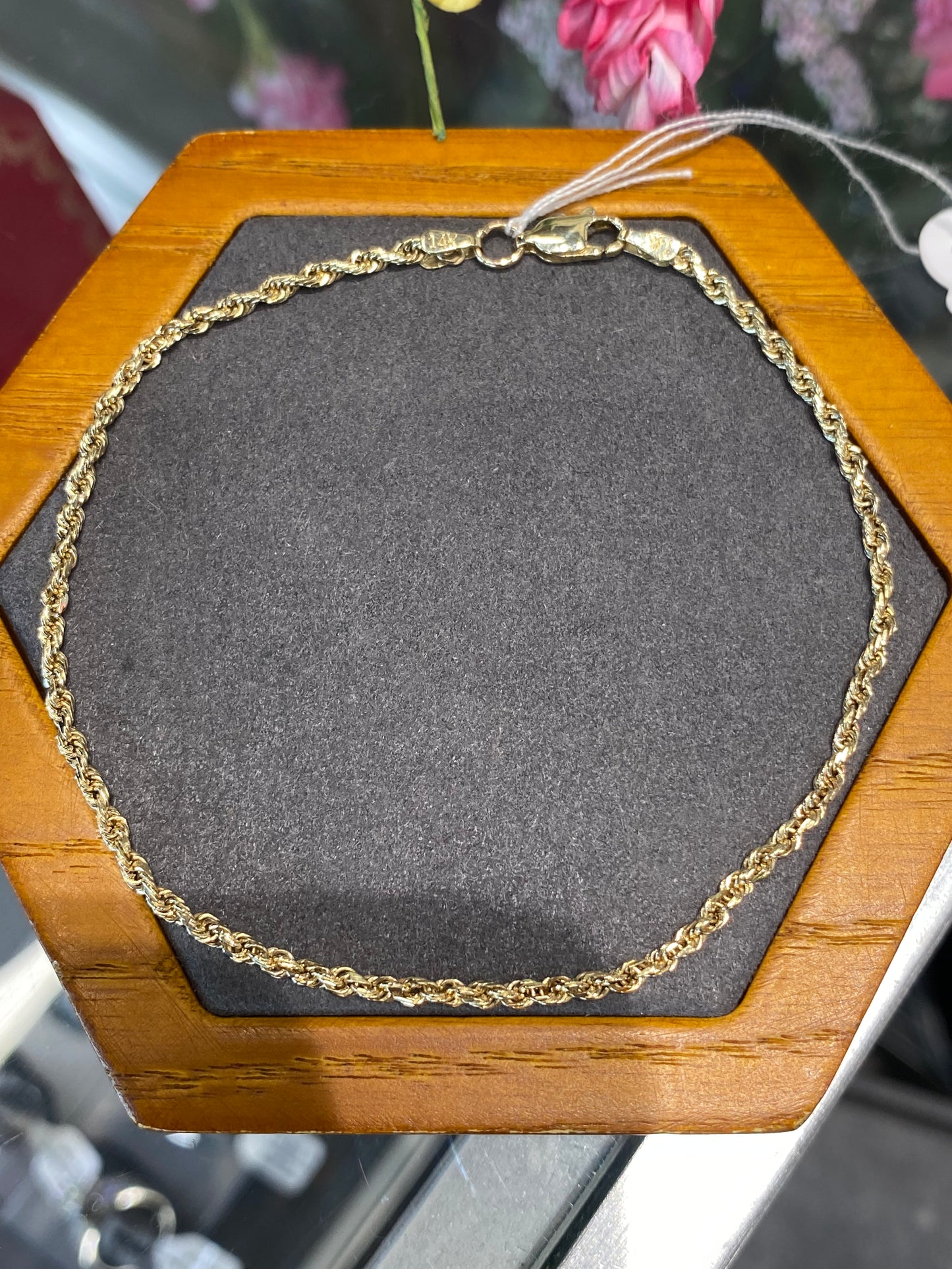 14k Yellow Gold Rope Bracelet