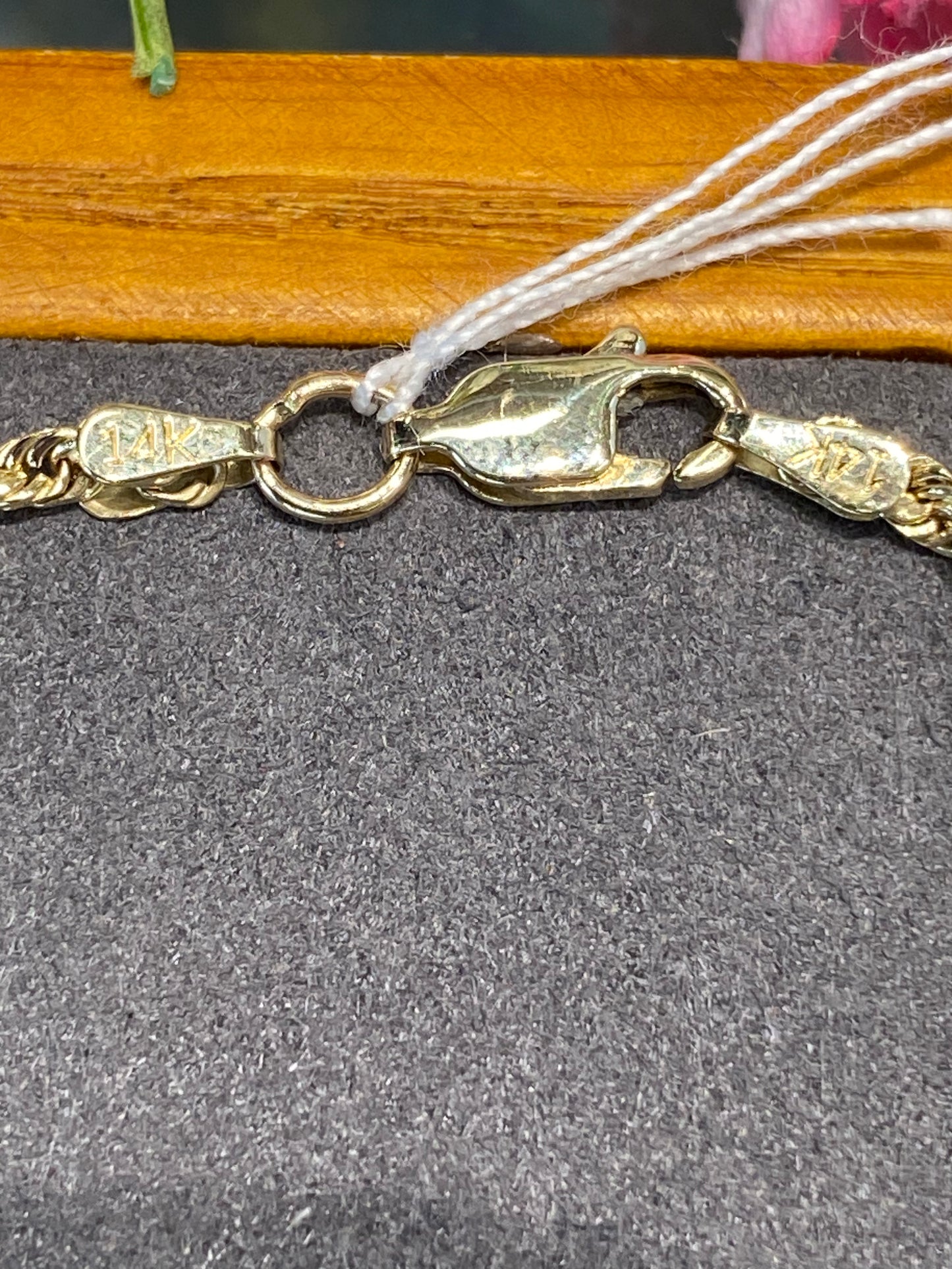 14k Yellow Gold Rope Bracelet