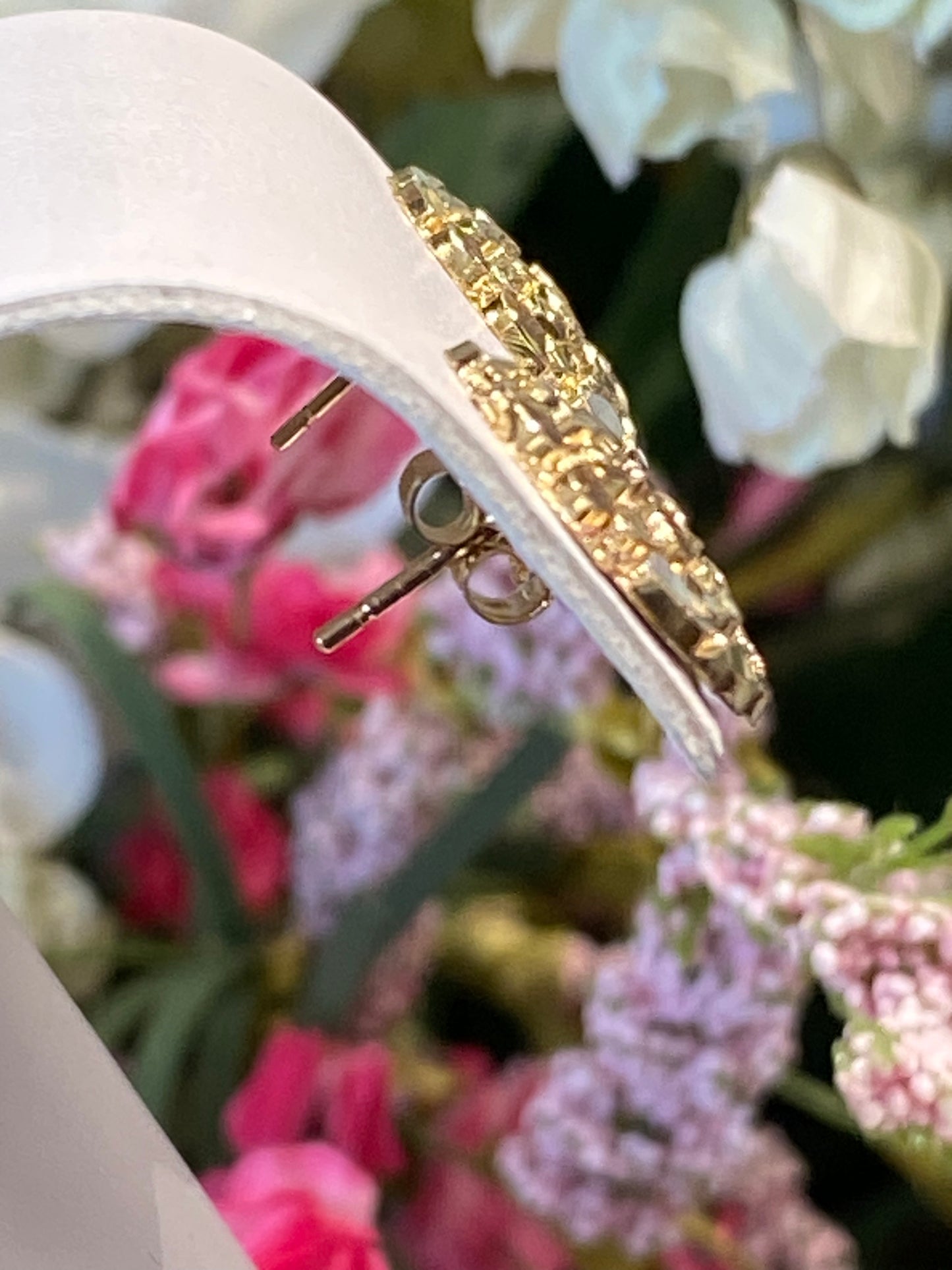 10k Yellow Gold Nugget Earrings