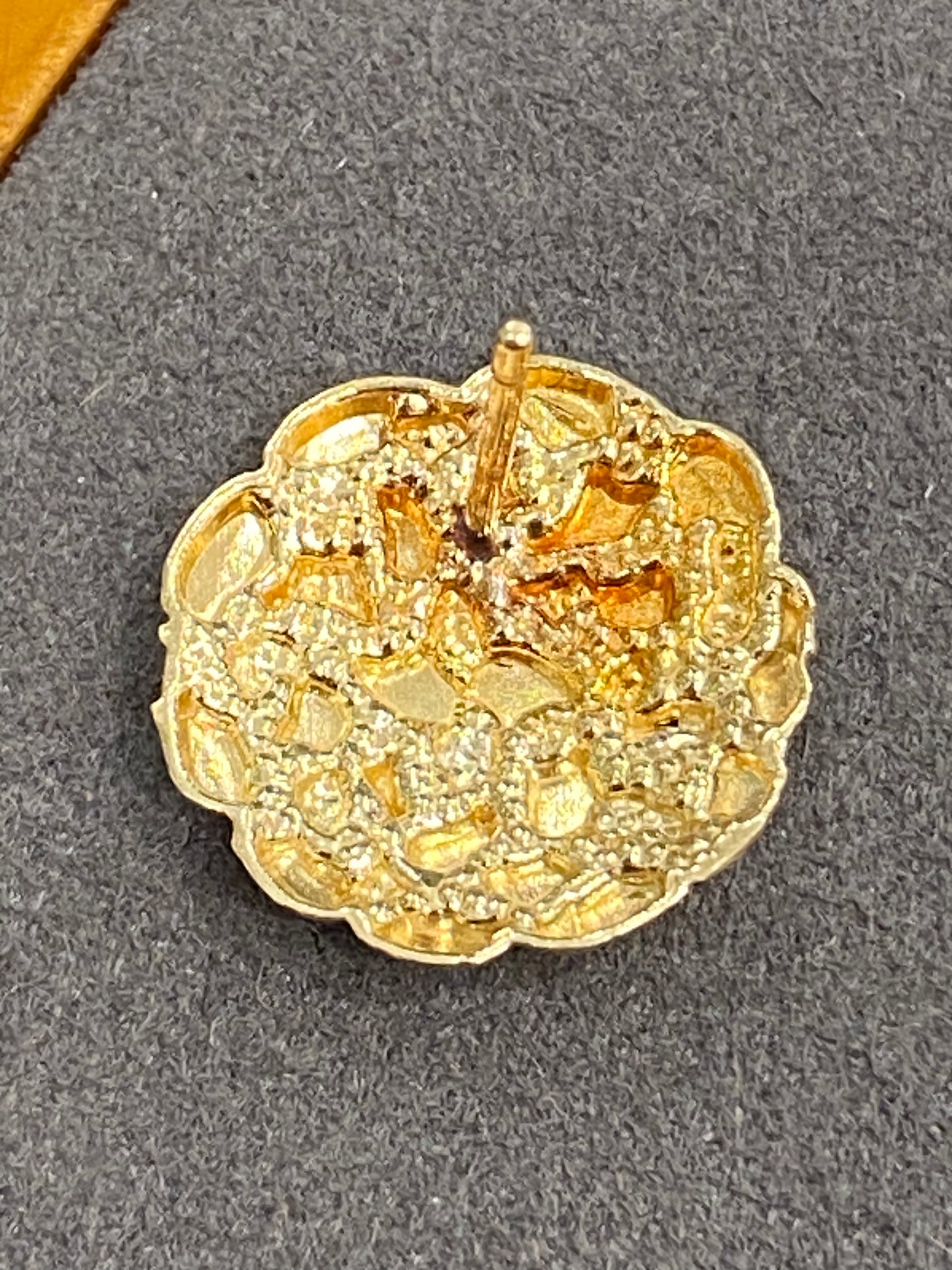 10k Yellow Gold Nugget Earrings