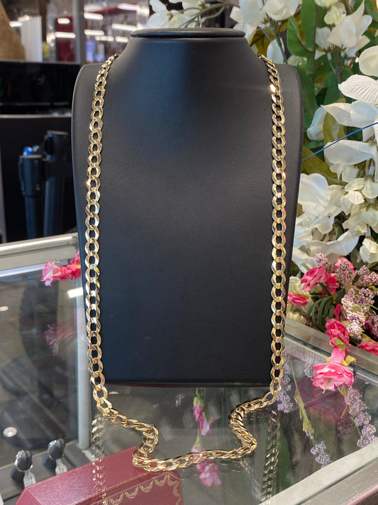 14k Yellow Gold Curb Chain