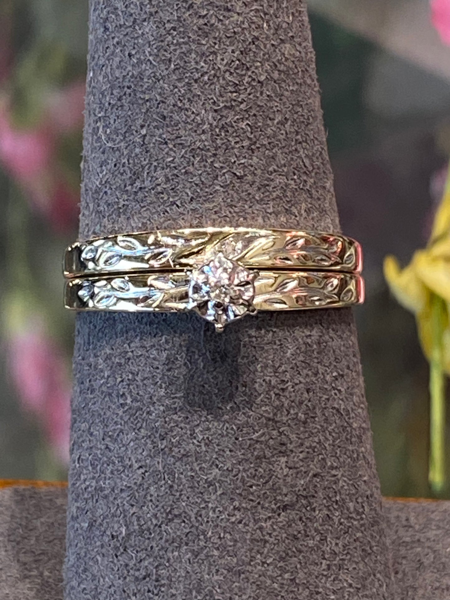 10k Two Tone Wedding Set