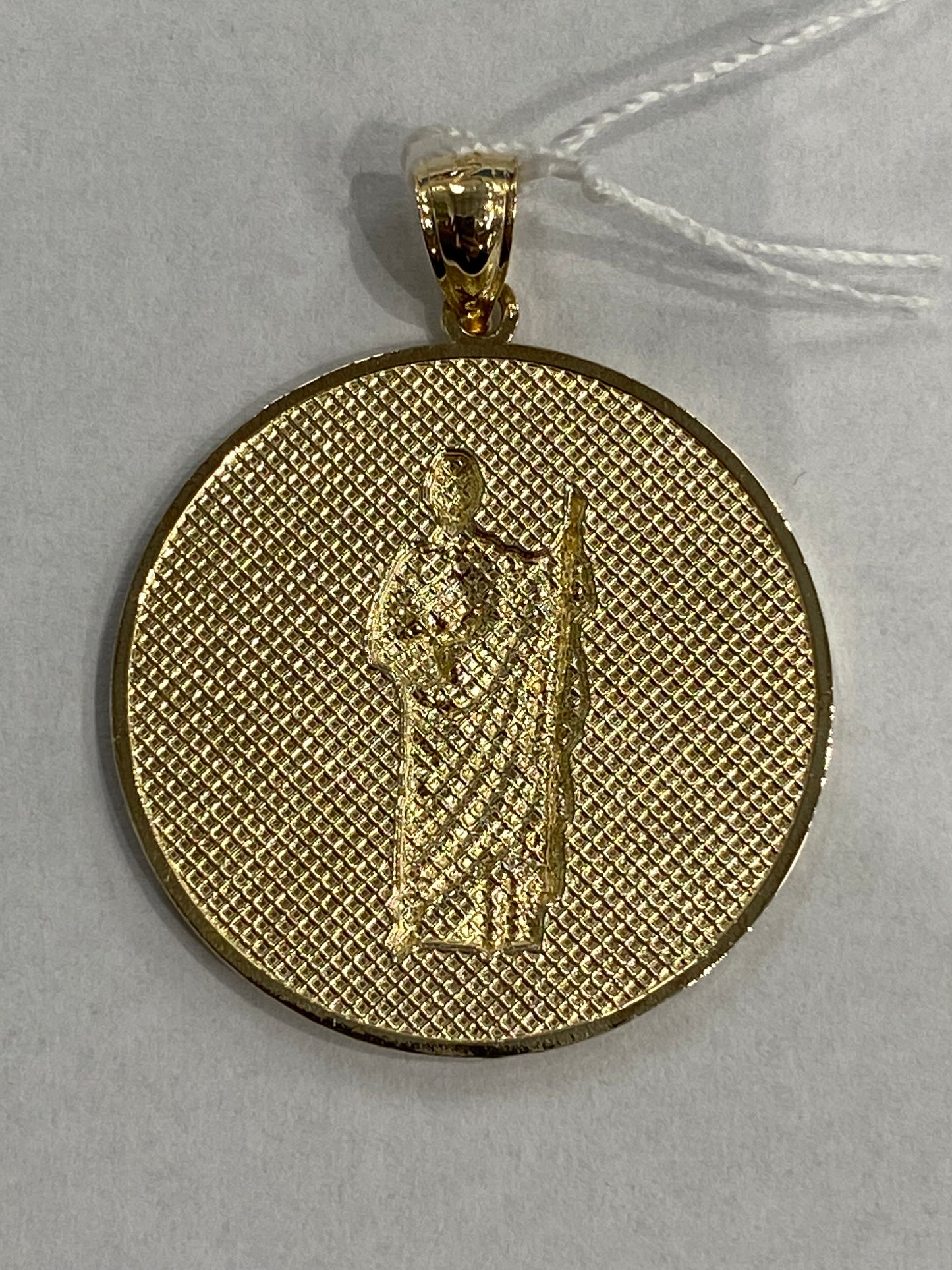 14k Yellow Gold St Jude Pendant
