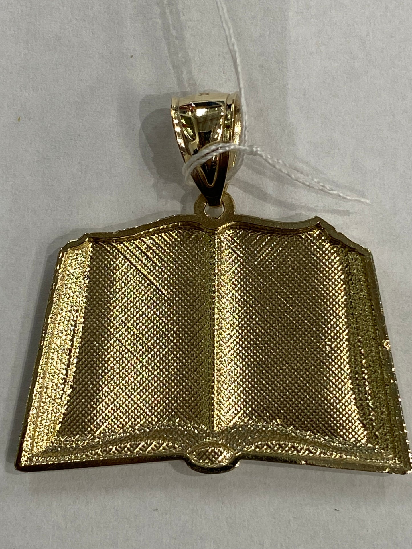 10k Yellow Gold Bible Pendant
