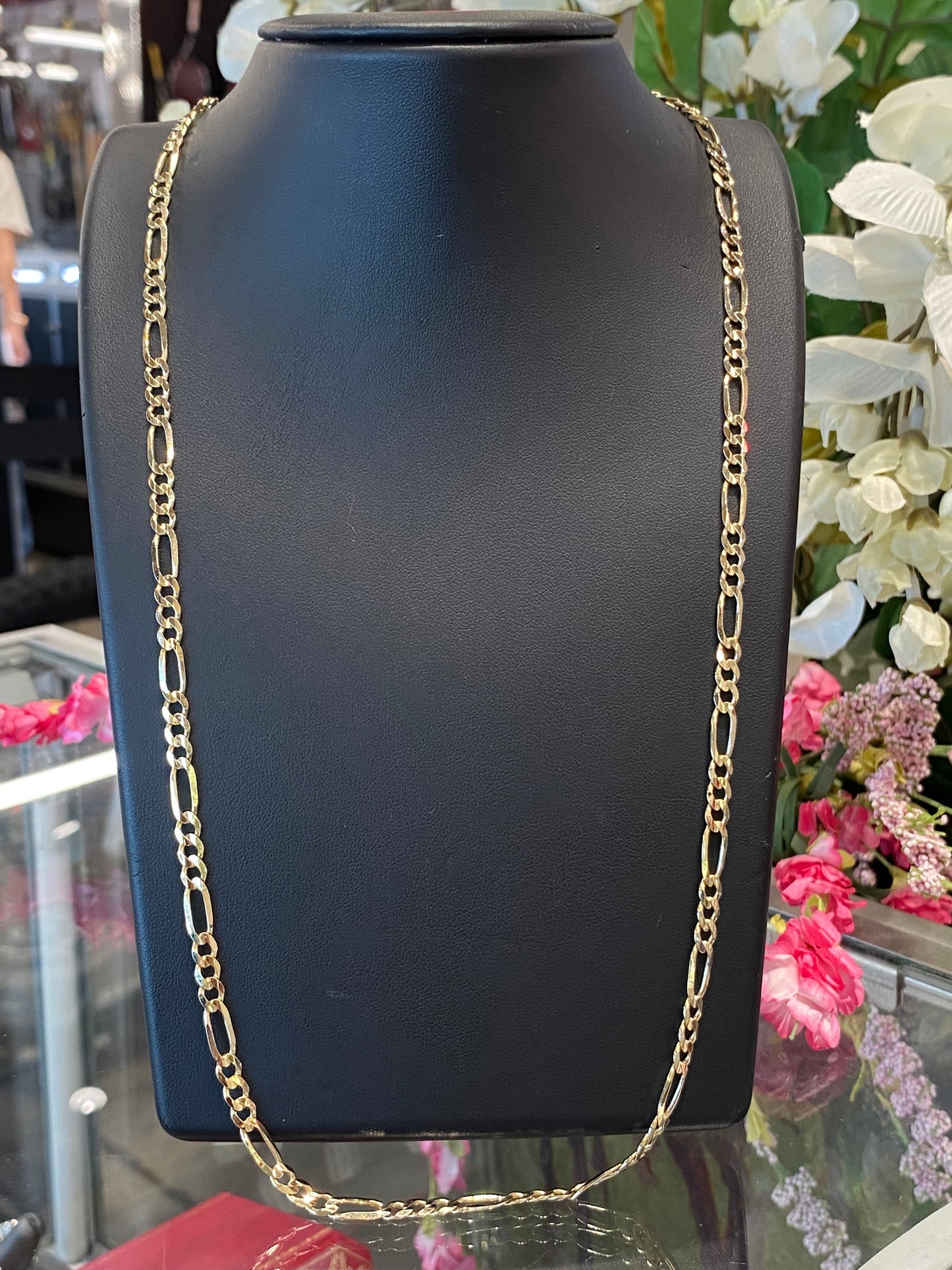14k Yellow Gold Fígaro Chain