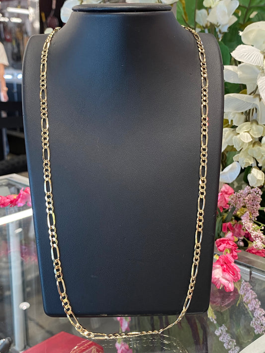14k Yellow Gold Fígaro Chain