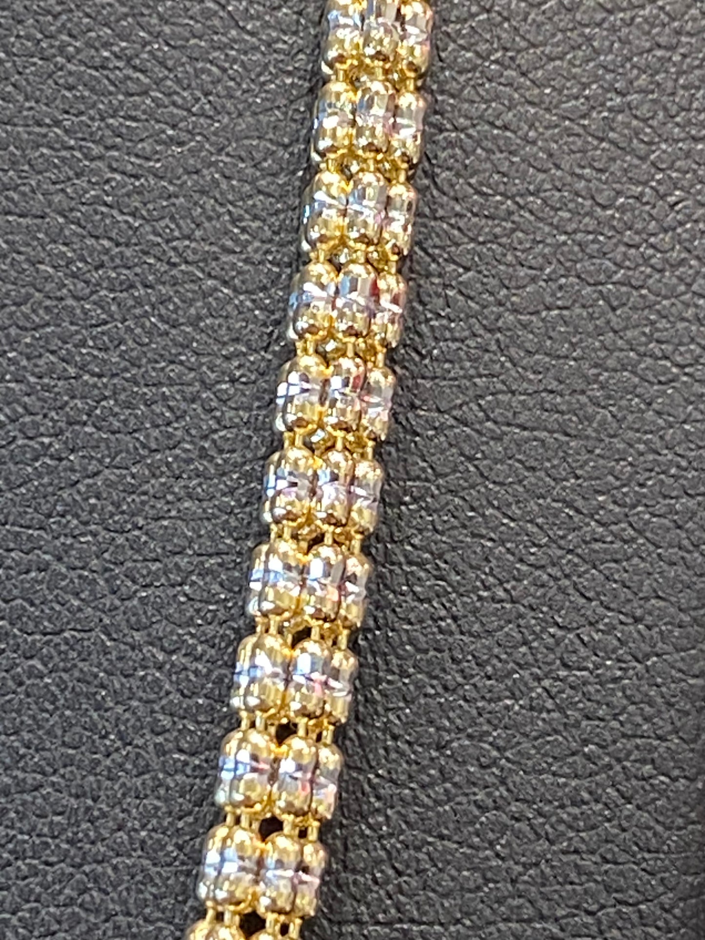 14k Two Tone Fashion Chain