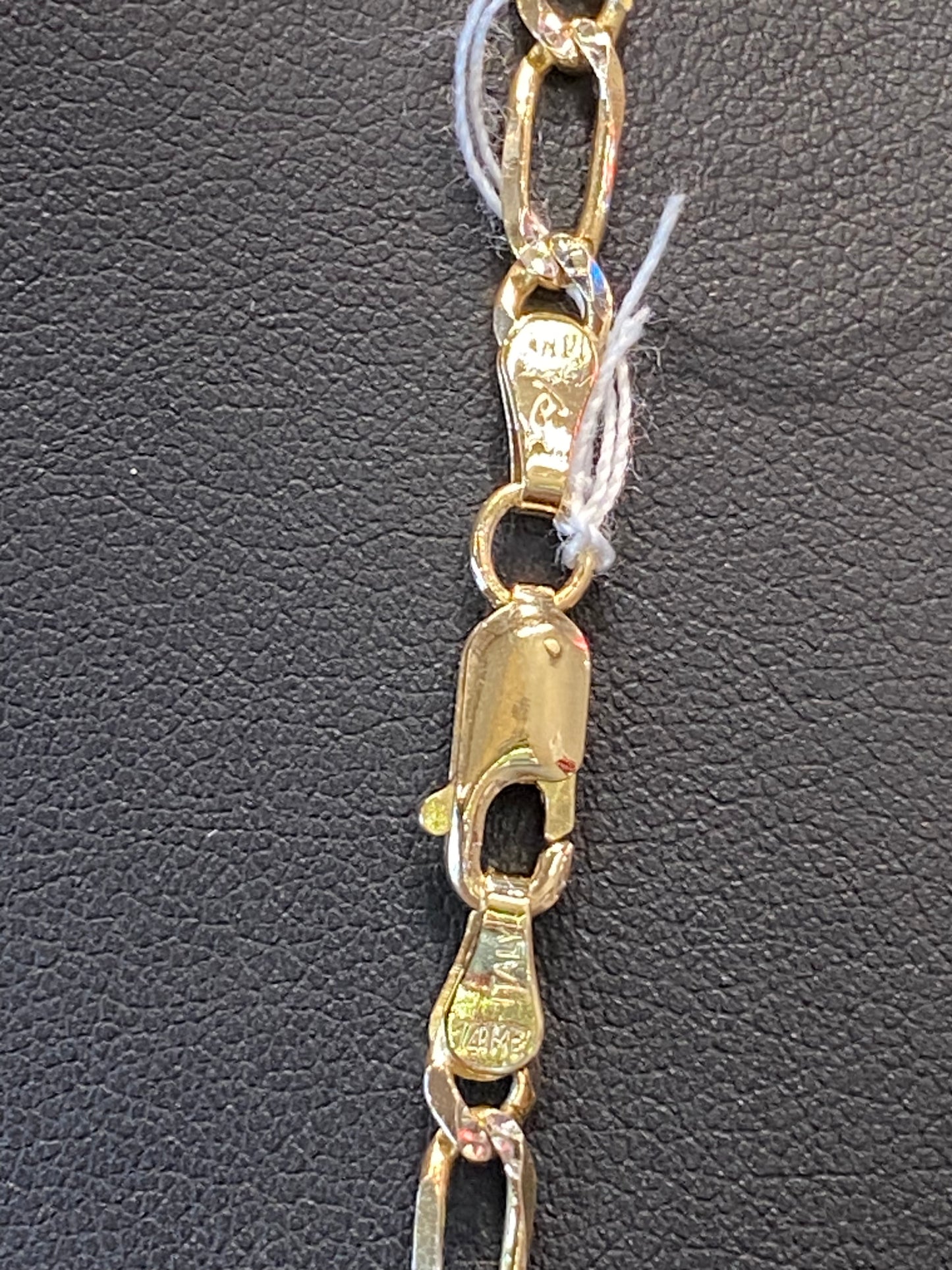 14k Two Tone Fígaro Chain