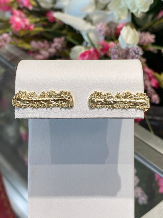 10k Yellow Gold Stud Earrings