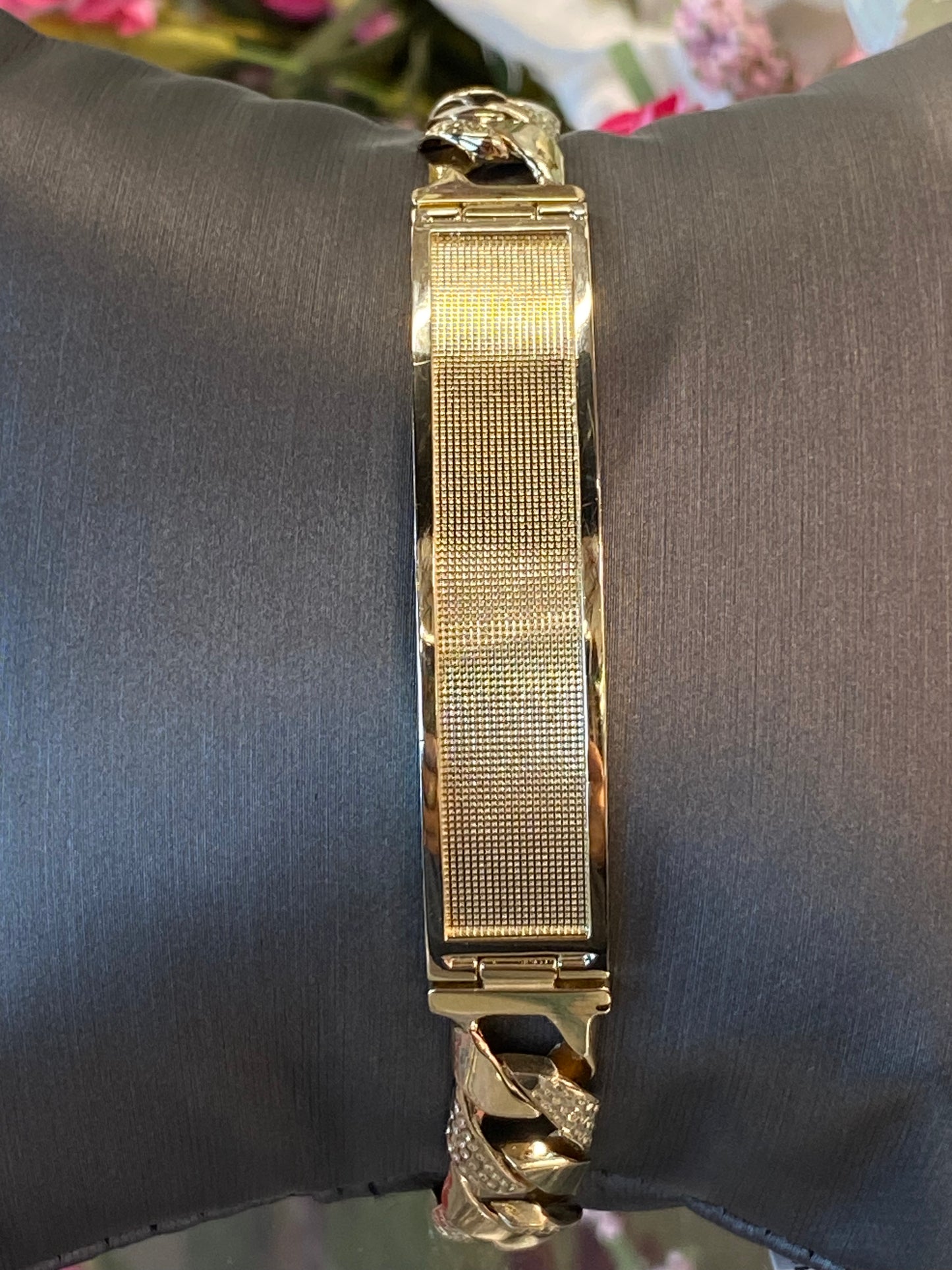 14k Yellow Gold ID Bracelet