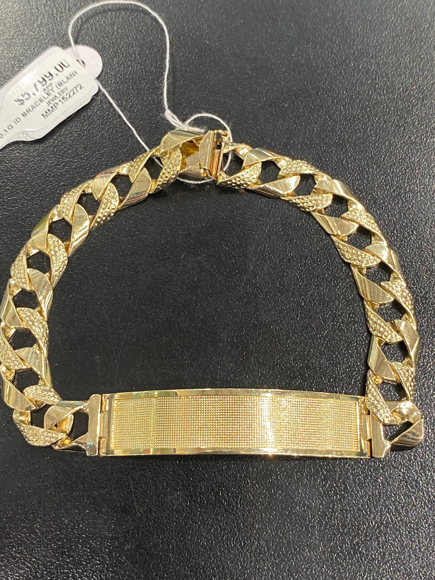 14k Yellow Gold ID Bracelet