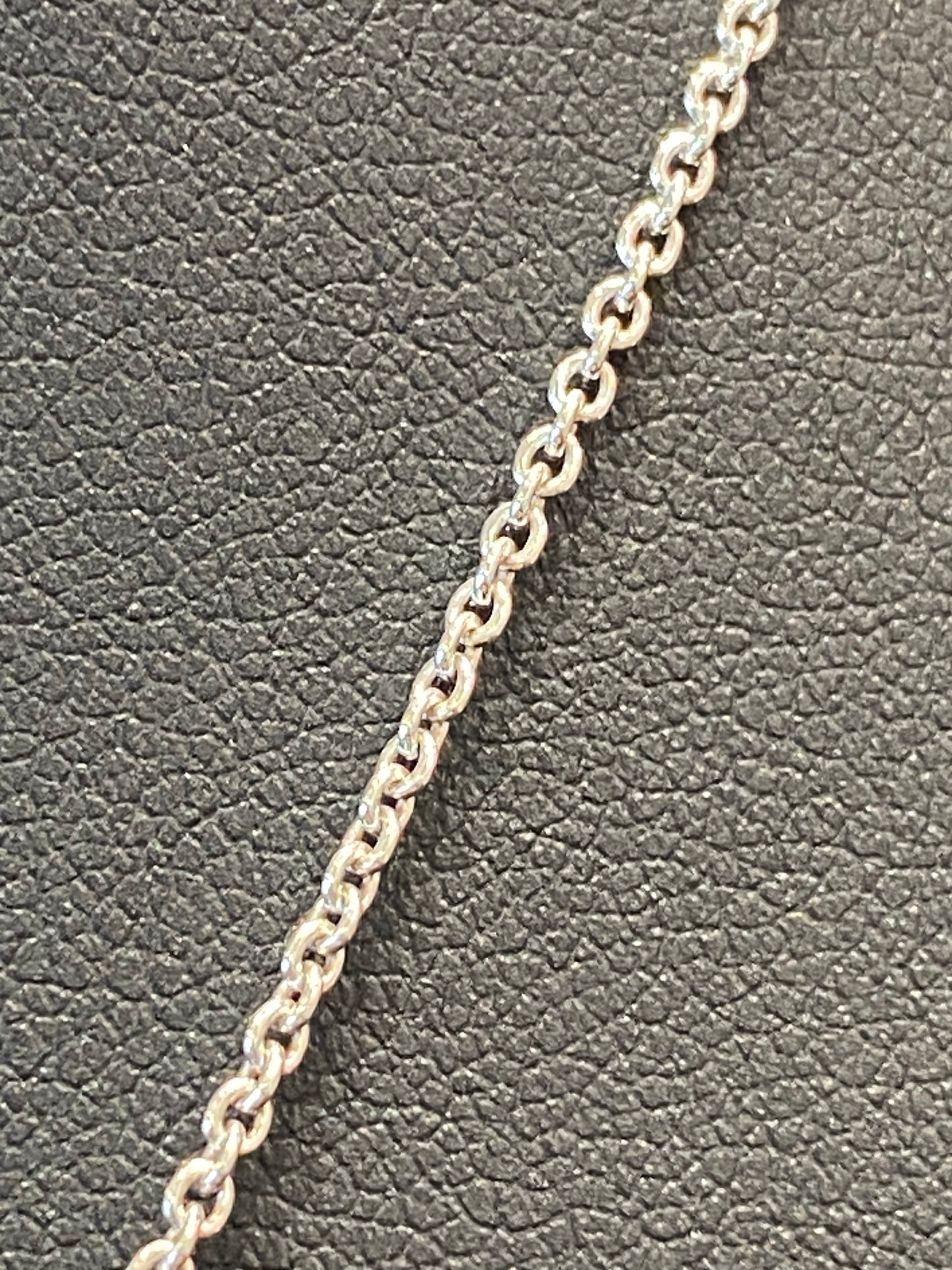 Silver Tiffany & Co Onyx Chain