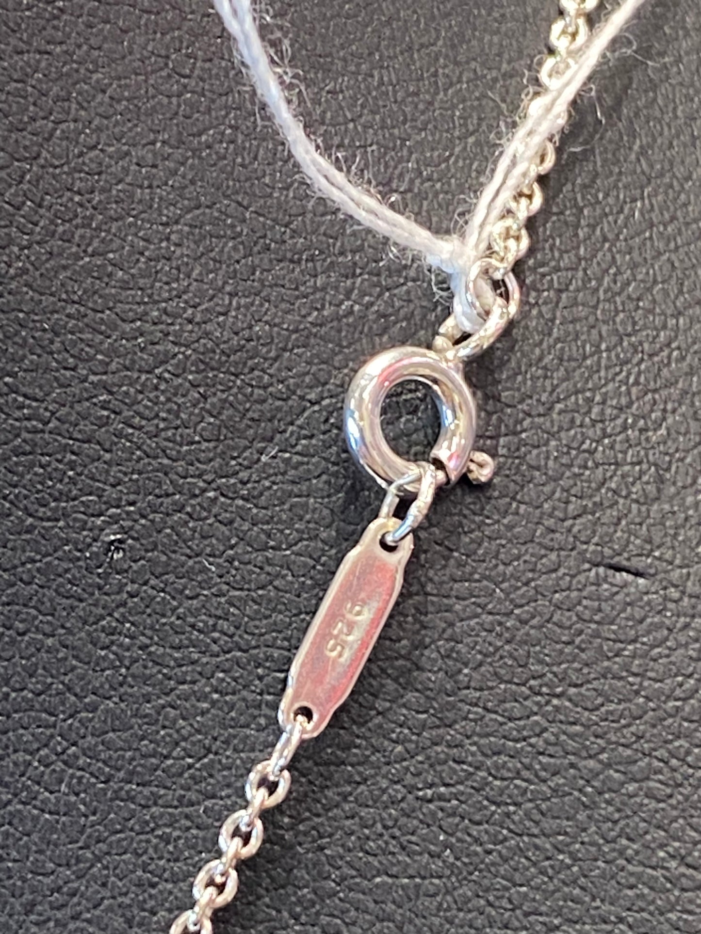 Silver Tiffany & Co Onyx Chain