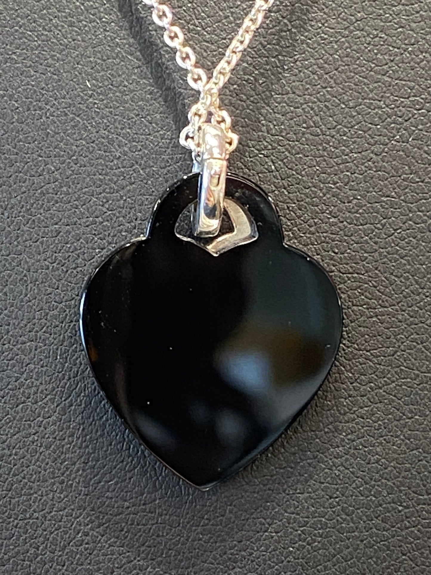 Silver Tiffany & Co Onyx Chain