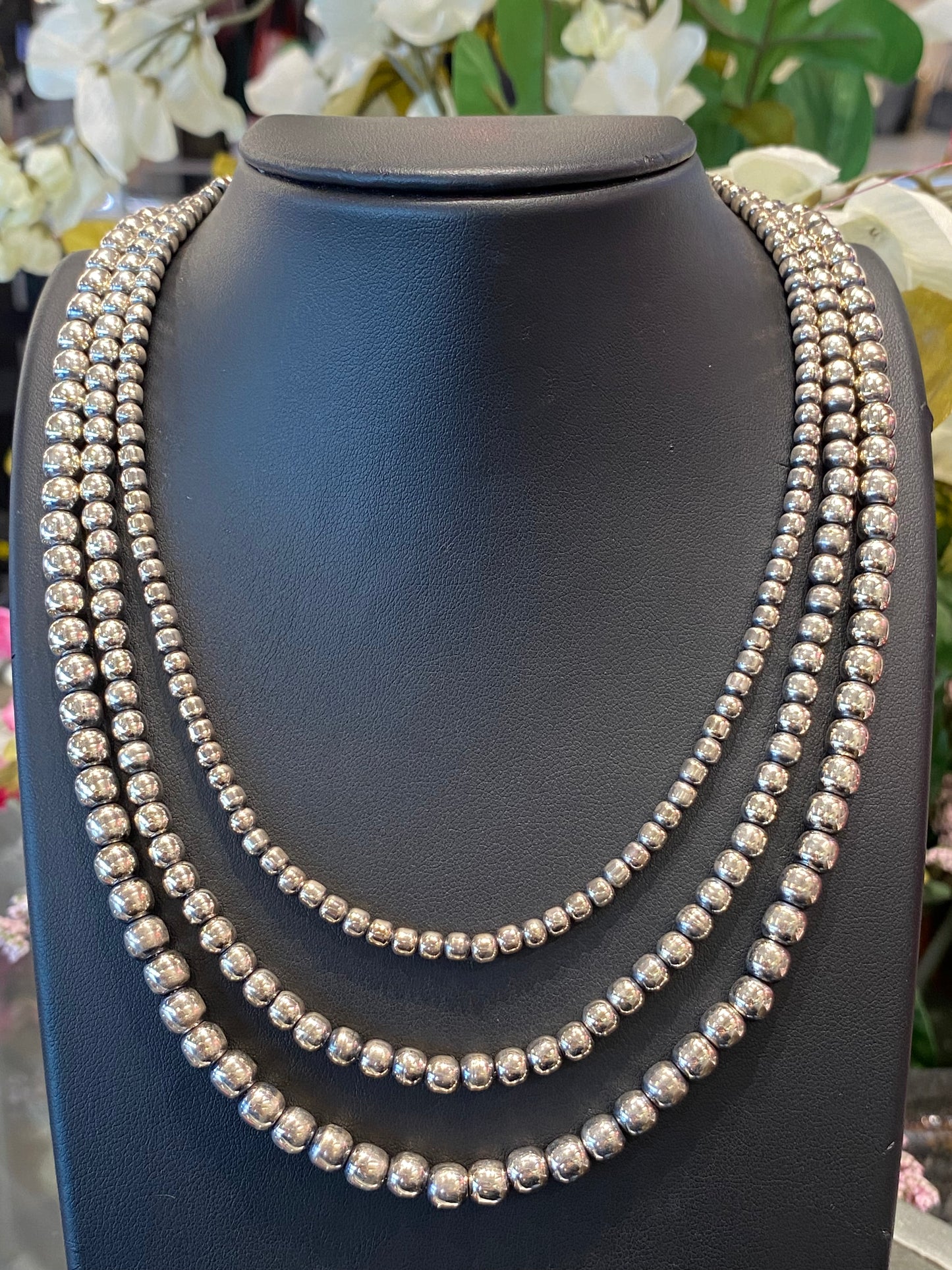Silver Beaded Chain