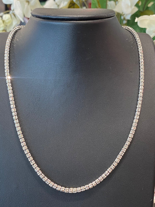 10k White Gold Fashion Chain