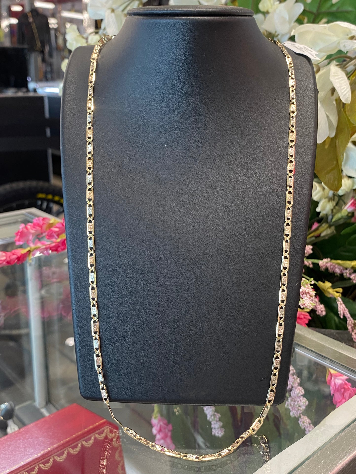 14k Tri Gold Chain