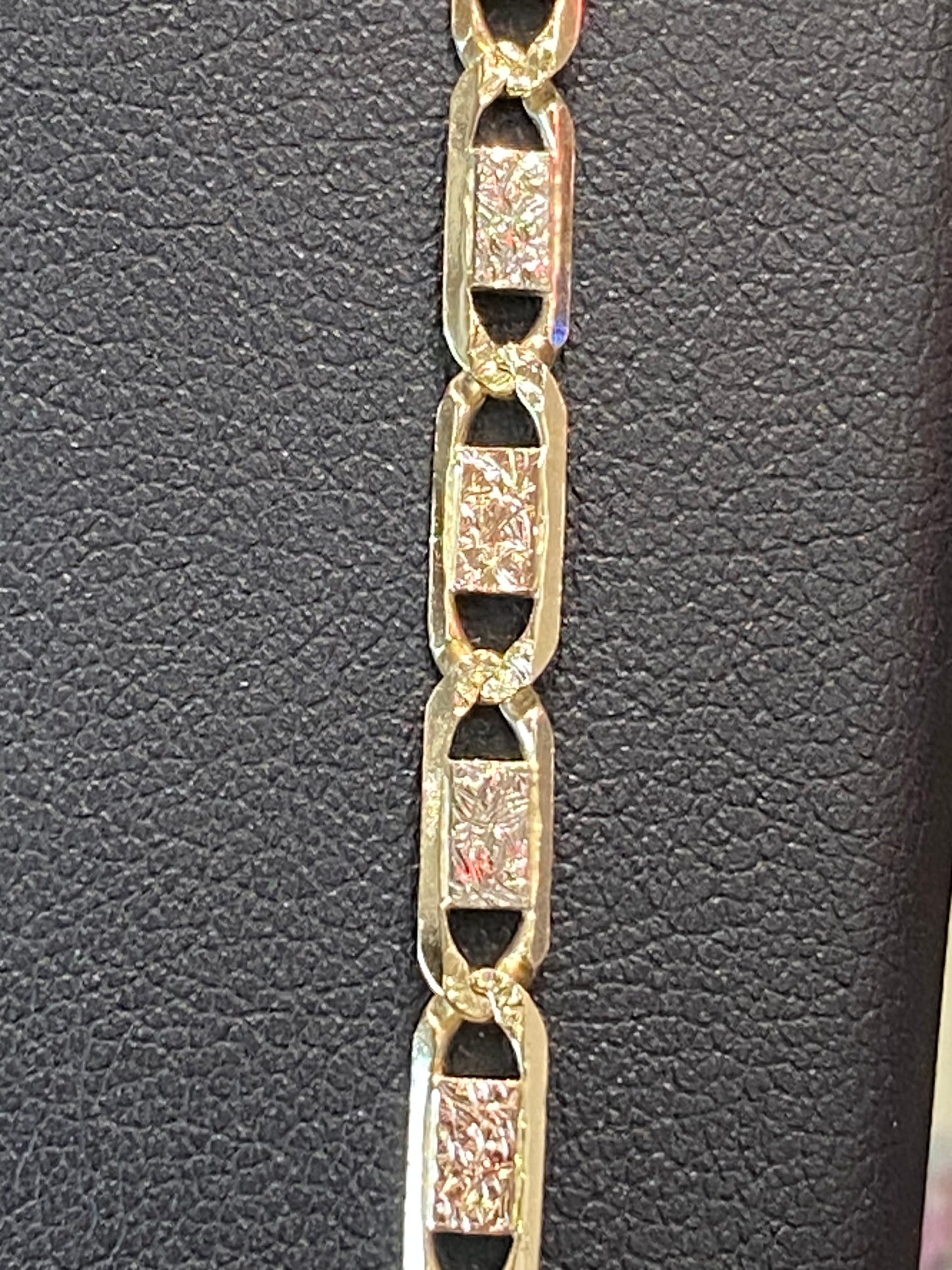 14k Tri Gold Chain