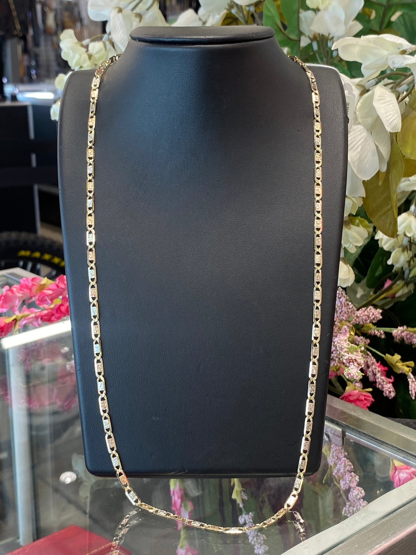 14k Tri Gold Chain