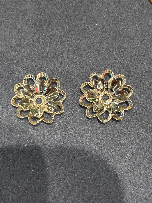 14k Yellow Gold Earring Jackets