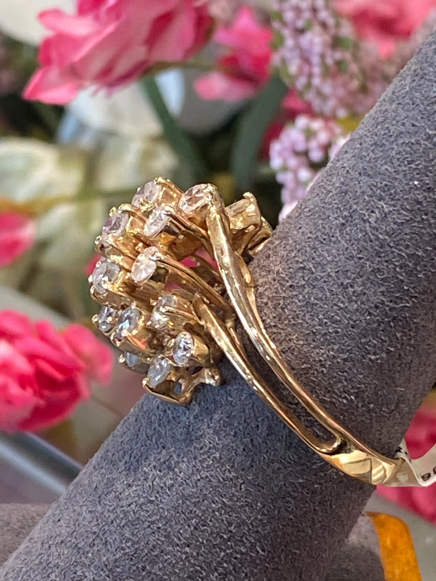 14k Yellow Gold Cocktail Ring