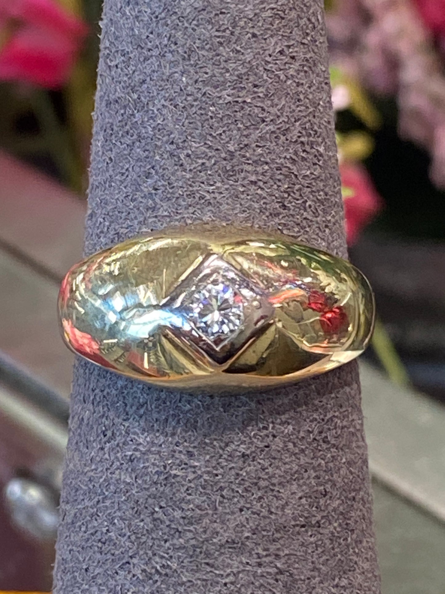 14k Yellow Gold Diamond Ring