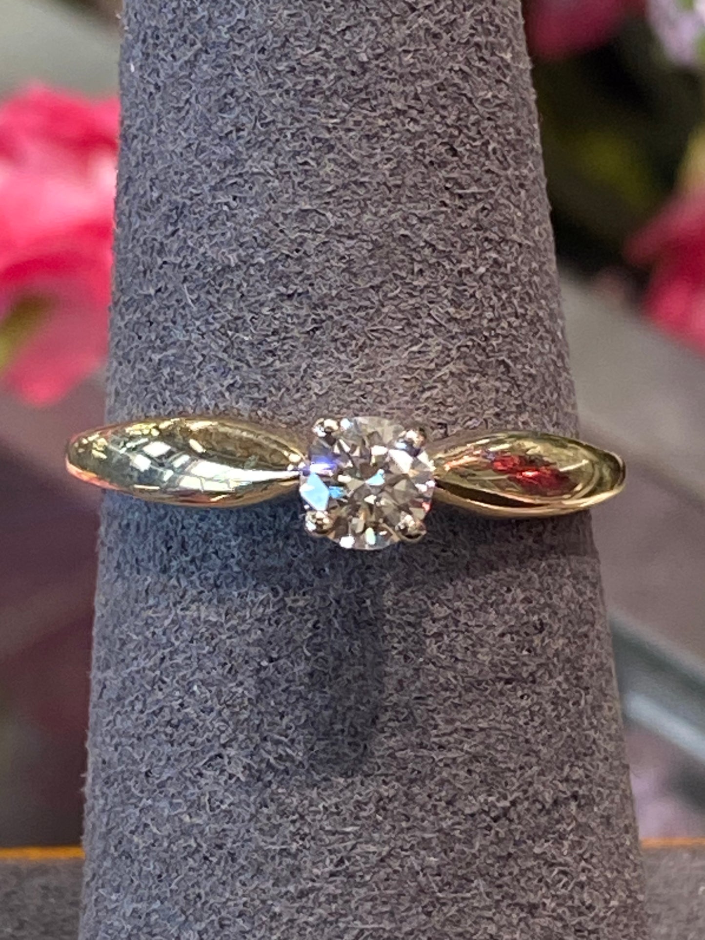 14k Yellow Gold Engagement Ring