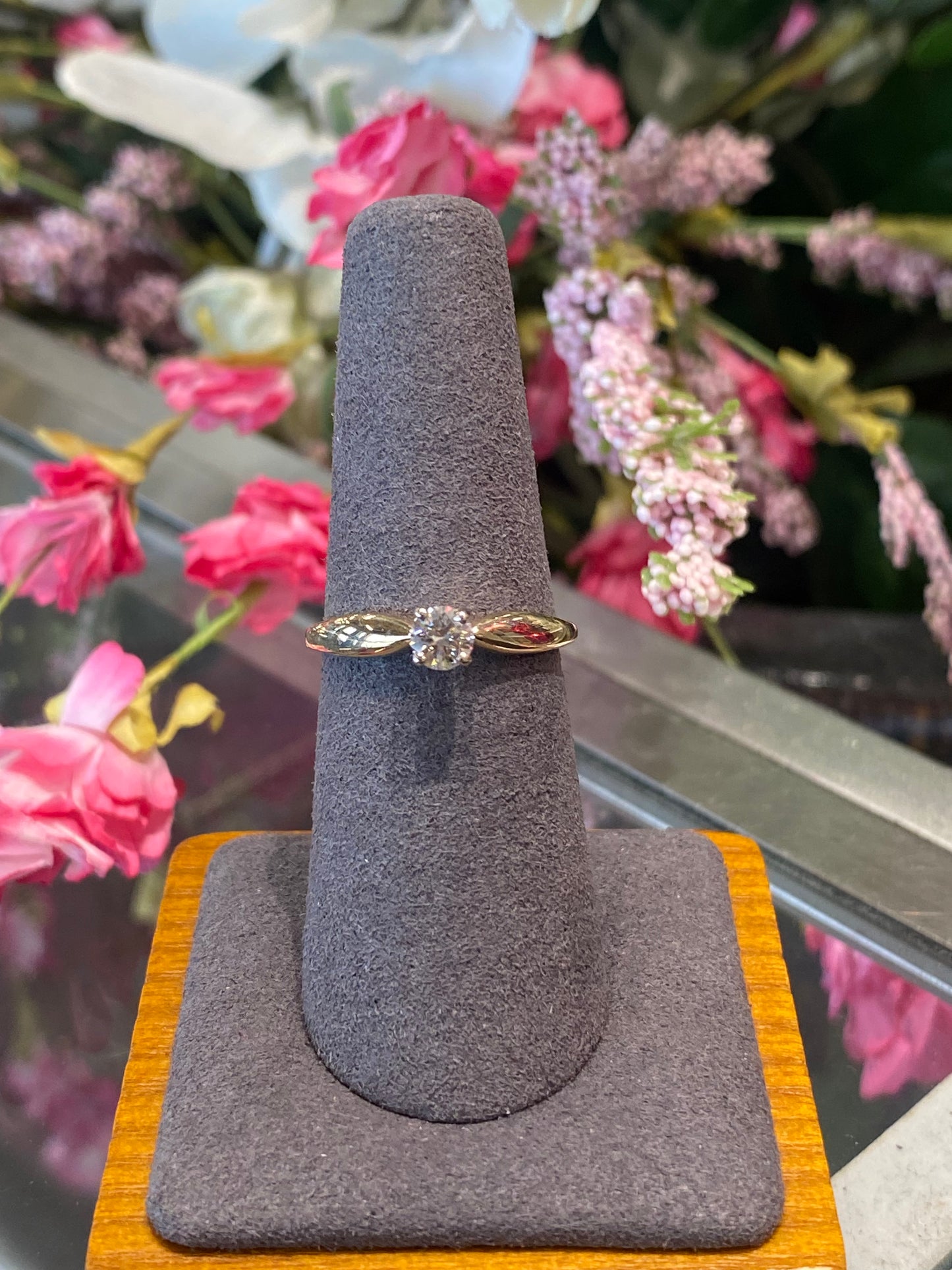 14k Yellow Gold Engagement Ring