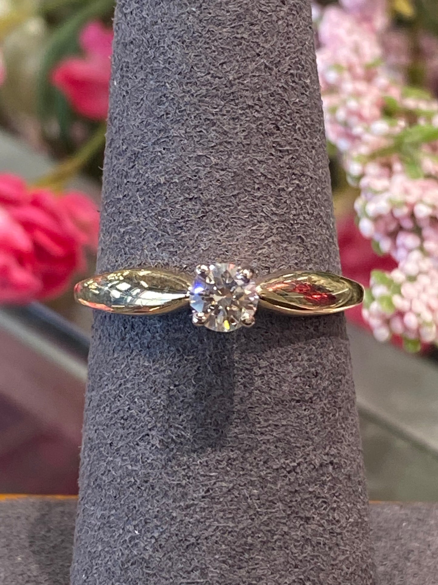 14k Yellow Gold Engagement Ring