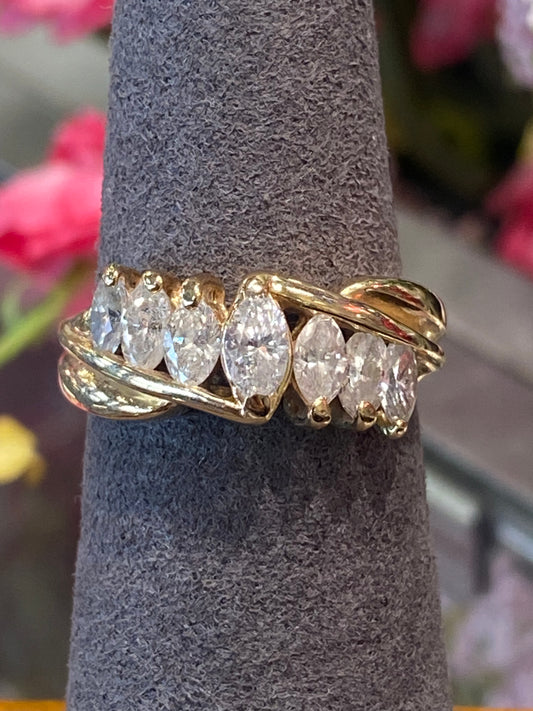14k Yellow Gold Diamond Ring