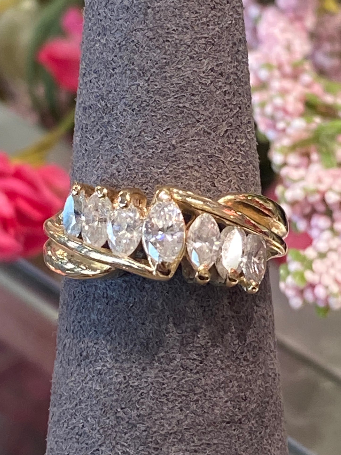 14k Yellow Gold Diamond Ring