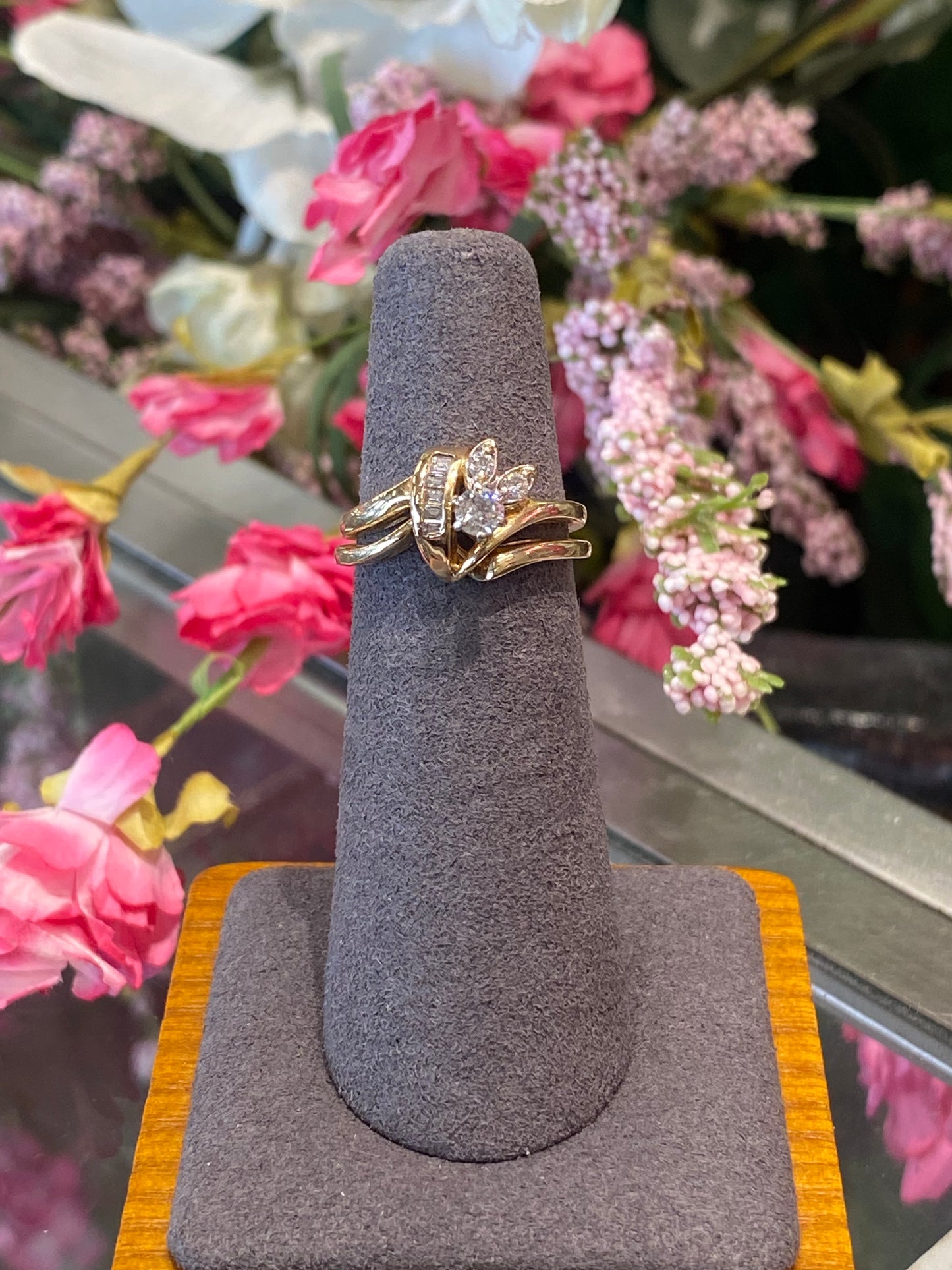 14k Yellow Gold Wedding Set