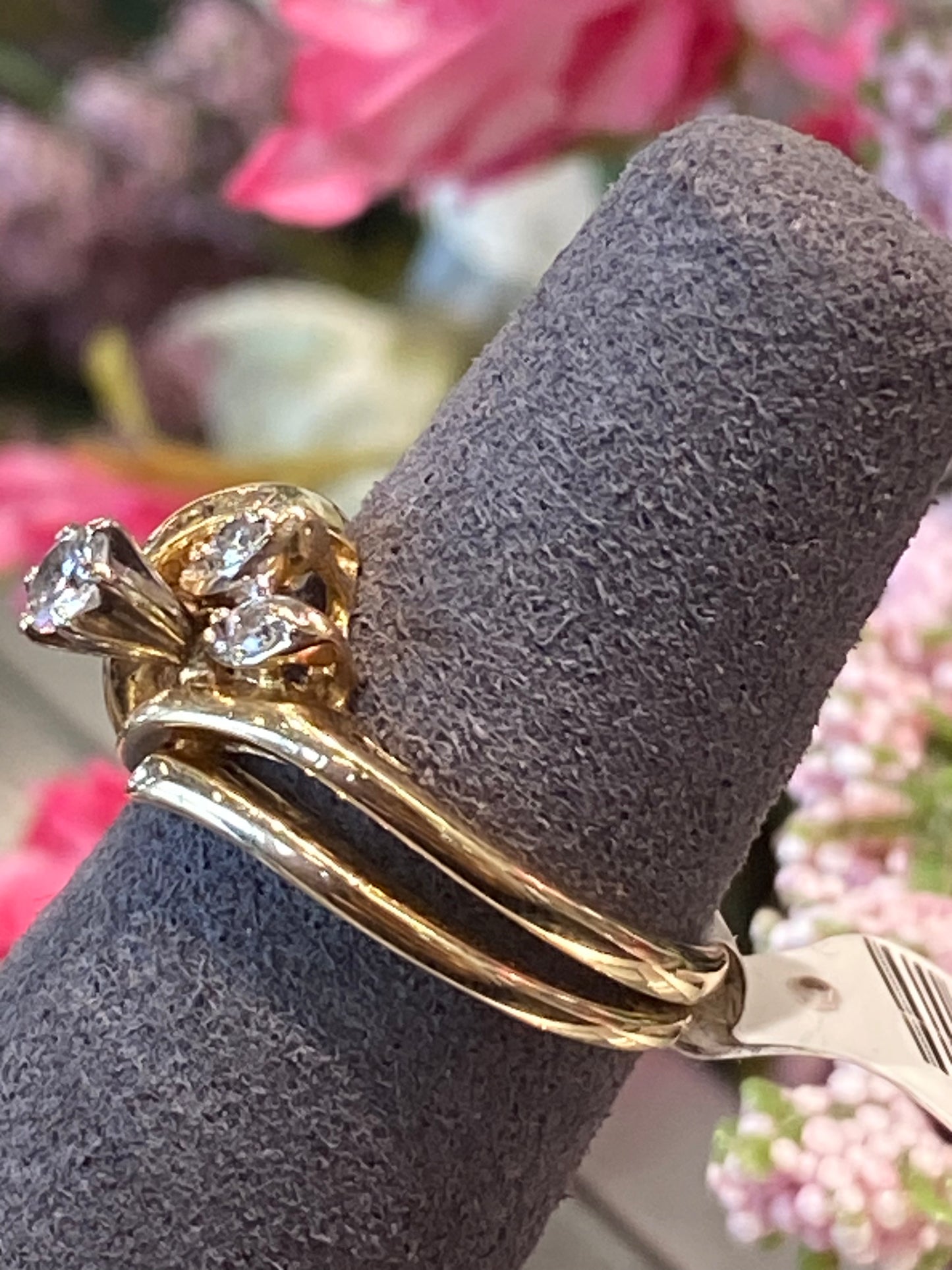 14k Yellow Gold Wedding Set