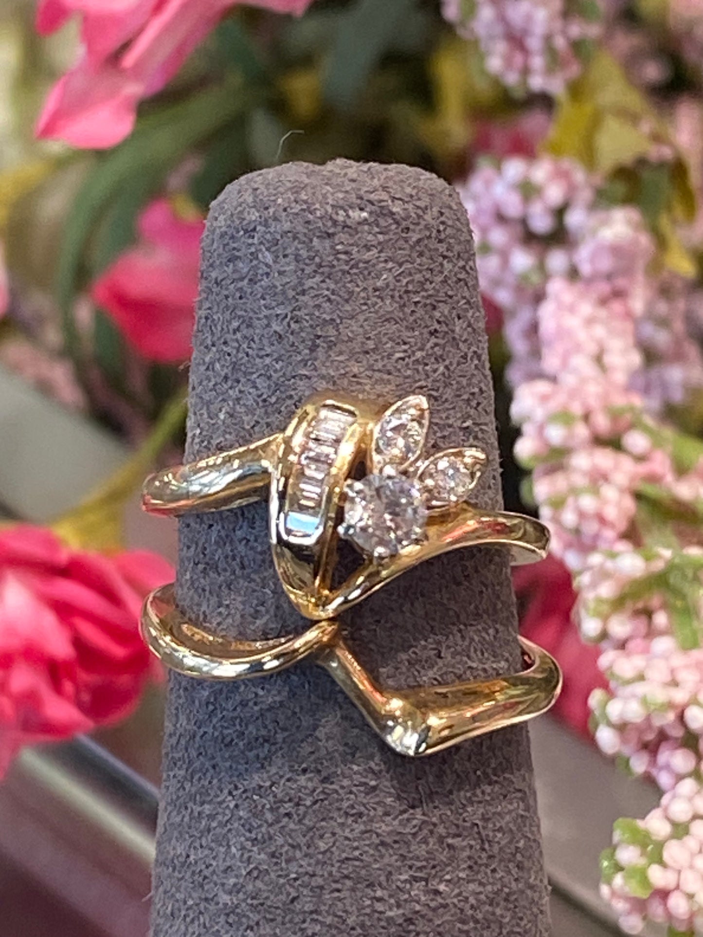 14k Yellow Gold Wedding Set