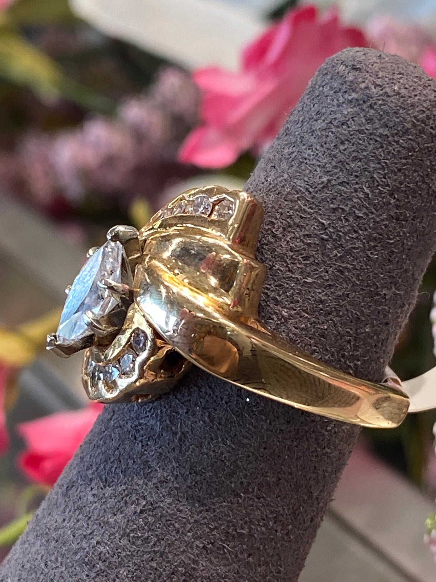 14k Yellow Gold Diamond Ring