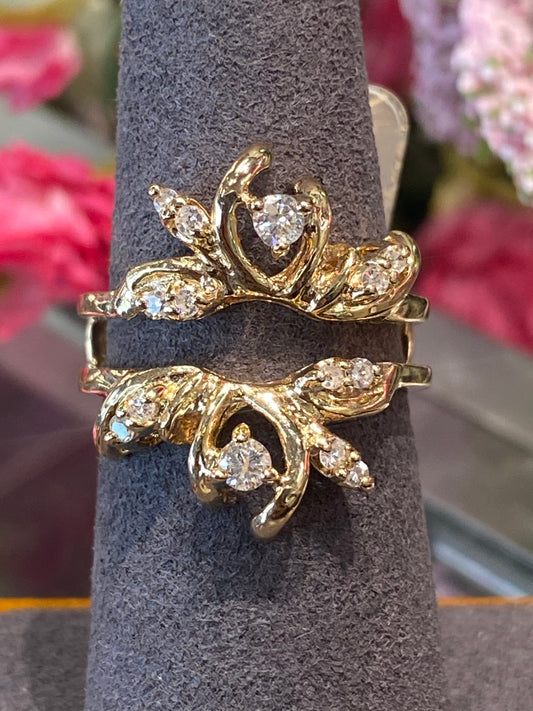 14k Yellow Gold Ring Guard
