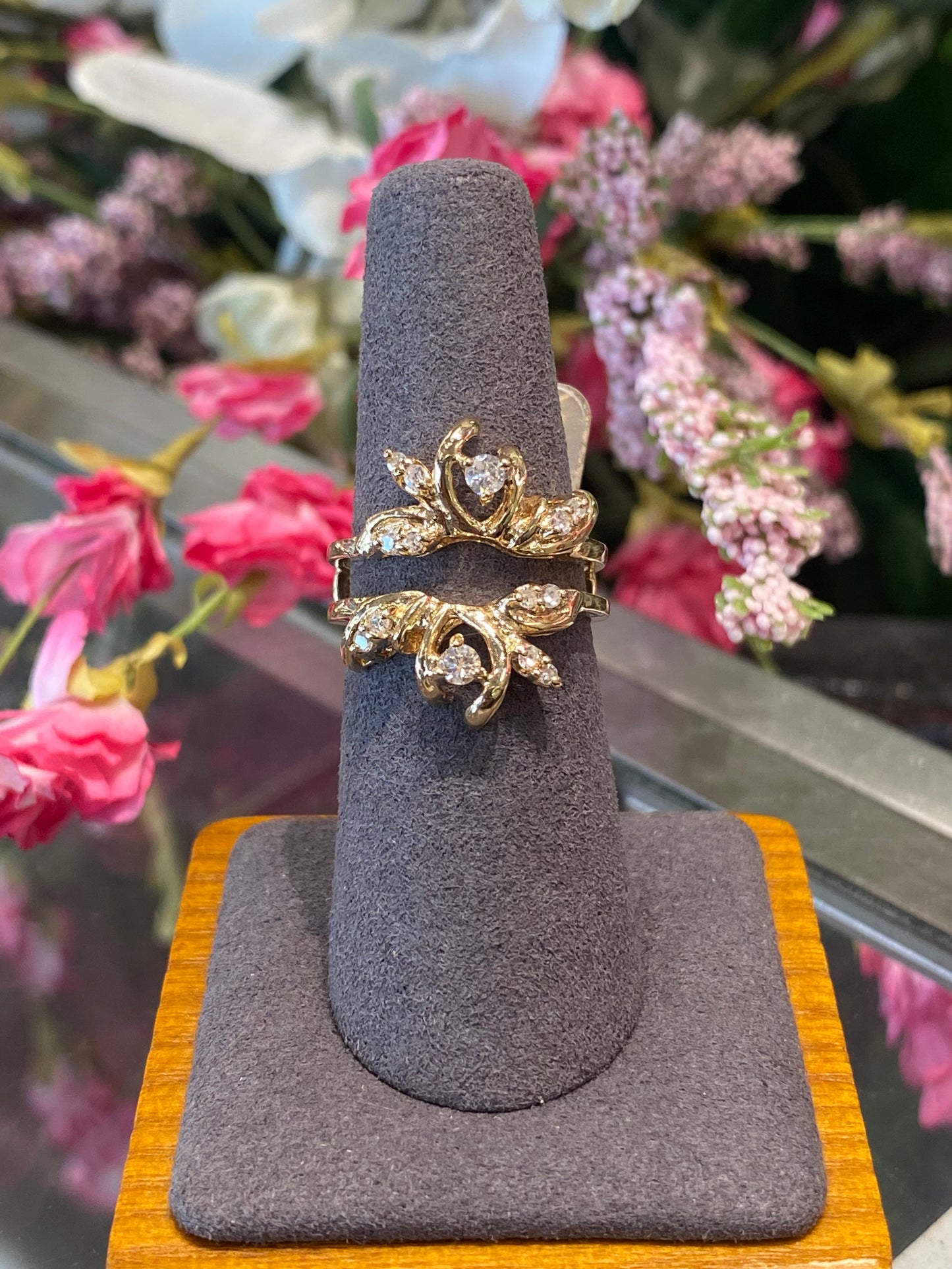 14k Yellow Gold Ring Guard