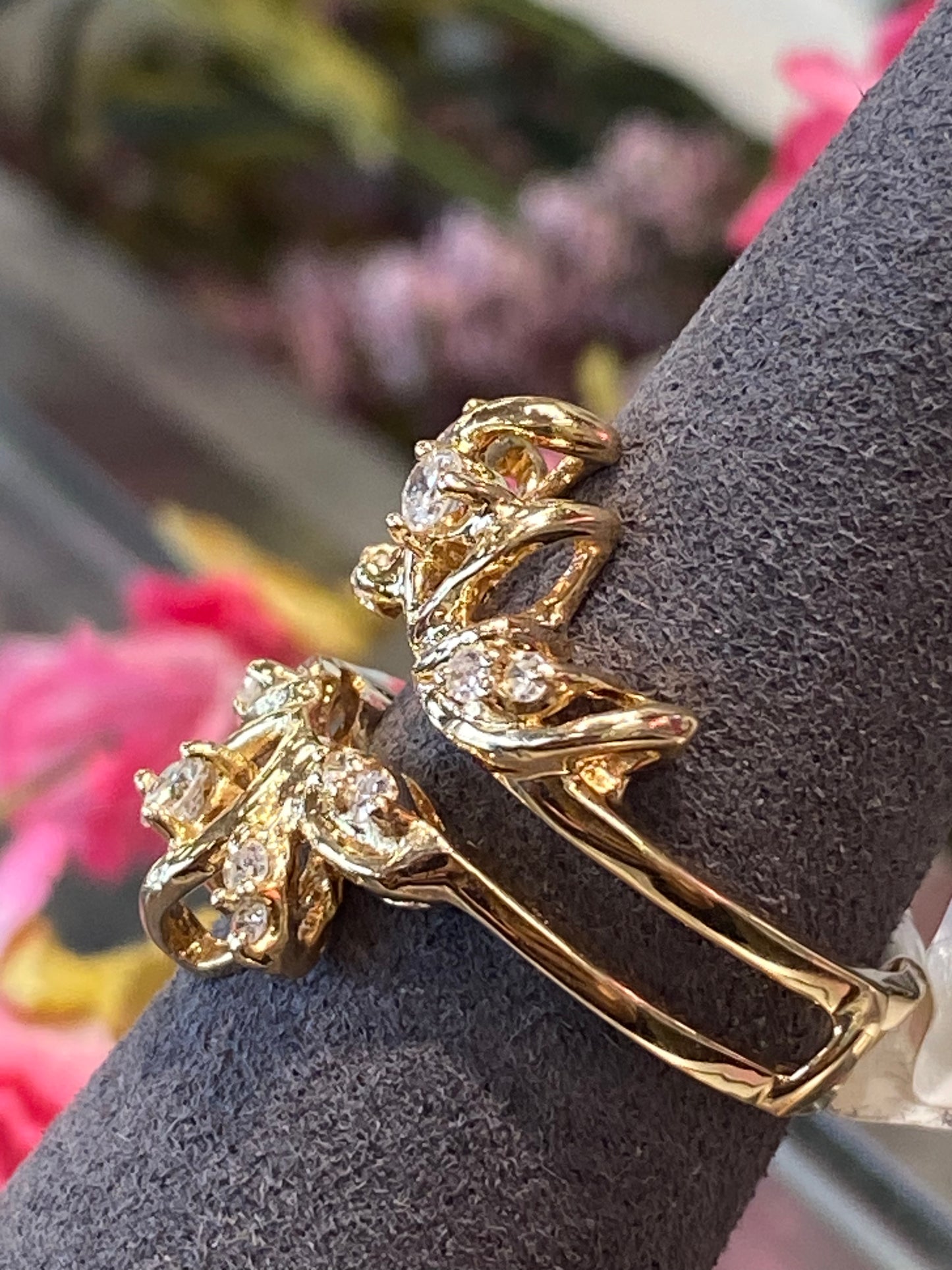 14k Yellow Gold Ring Guard