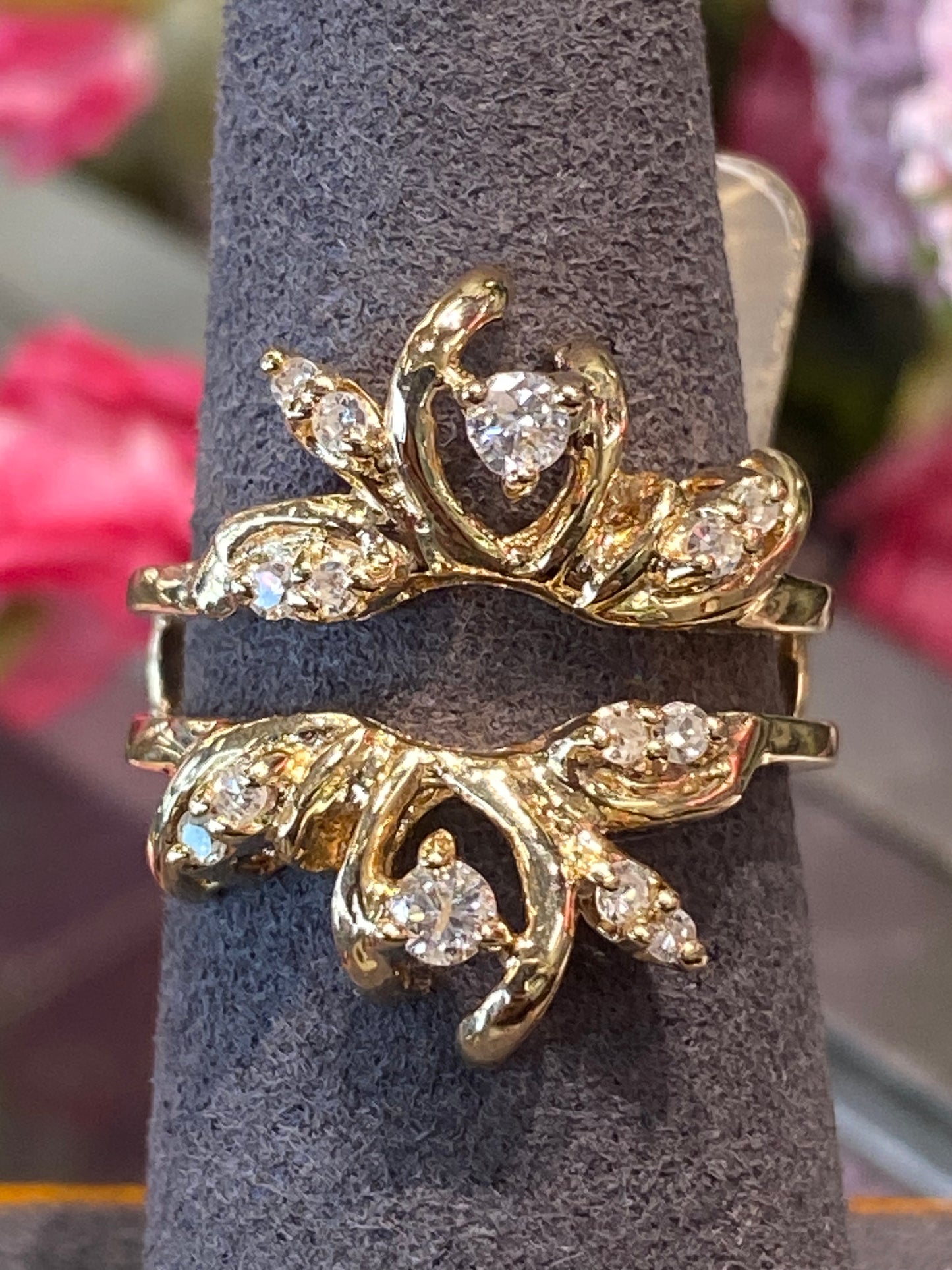 14k Yellow Gold Ring Guard