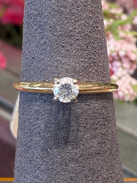 14k Yellow Gold Engagement Ring