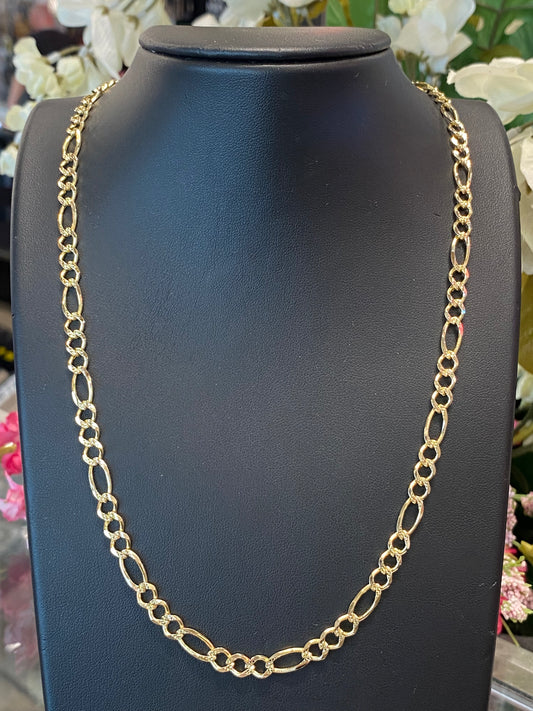14k Yellow Gold Fígaro Chain